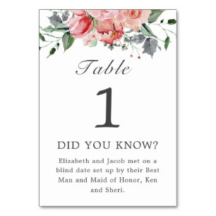 Numeração De Mesa Elizabeth Conheceu Casamento De Fatos Divertidos