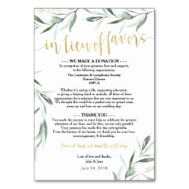 Numeração De Mesa Em vez de favores para Jenn