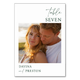 Numeração De Mesa Emerald Greenn Script MINIMAL FOTO