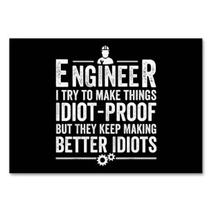 Numeração De Mesa Engenheiro Tento Fazer Coisas Idiotas