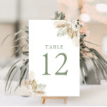 Numeração De Mesa erva boho pampas e verde sage<br><div class="desc">número da mesa de casamento da grama de pampas verde.</div>