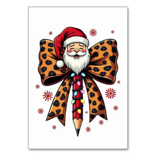 Numeração De Mesa Escola de arco Santa Claus Coquette