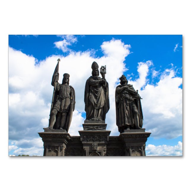 Numeração De Mesa Estátua na Ponte Charles (Frente)