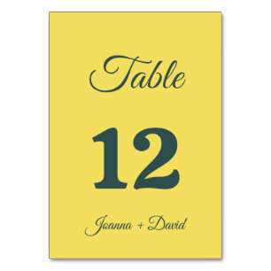 Numeração De Mesa Estilo Minimalista   Fonte de Caligrafia Casamento