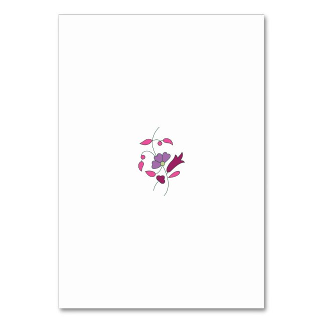 Numeração De Mesa Estilo Ndrrmc, Púrpura Suave, Emperramento De Jazb (Frente)