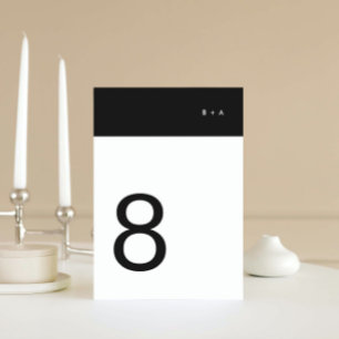 Numeração De Mesa Estirpe Negra Simples Simples Espelho Moderno Eleg