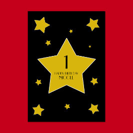 Numeração De Mesa Estrelas de Filme da Festa de aniversário Hollywoo