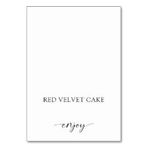 Etiqueta de Comida entalada Buffet Preto Branco