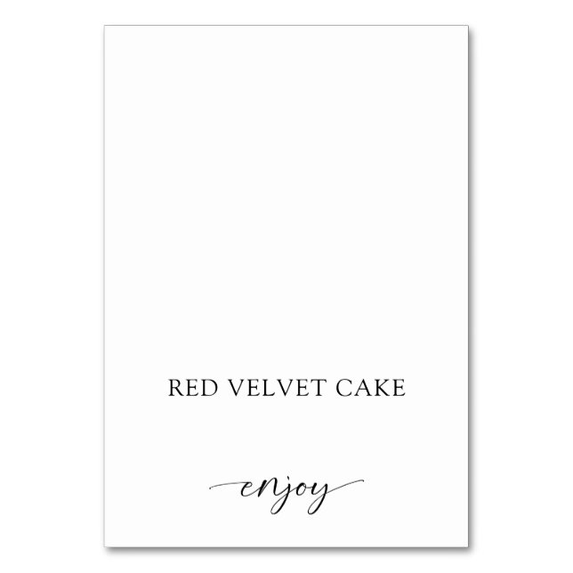 Numeração De Mesa Etiqueta de Comida entalada Buffet Preto Branco (Frente)