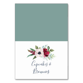 Numeração De Mesa Etiquetas de Comida de Buffet de brisa tropical