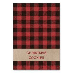 Numeração De Mesa Etiquetas de Comida de Buffet de Xadrez de Natal R