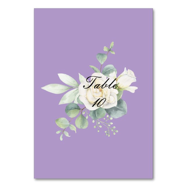 Numeração De Mesa Eucalipto botânico Elegante (Frente)