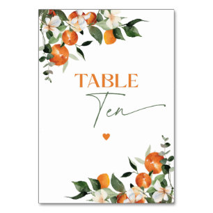 Numeração De Mesa Eucalyptus oranges número da tabela temática citri