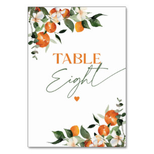 Numeração De Mesa Eucalyptus oranges número da tabela temática citri