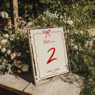 Numeração De Mesa Evento de casamento desenhado à mão caprichoso 