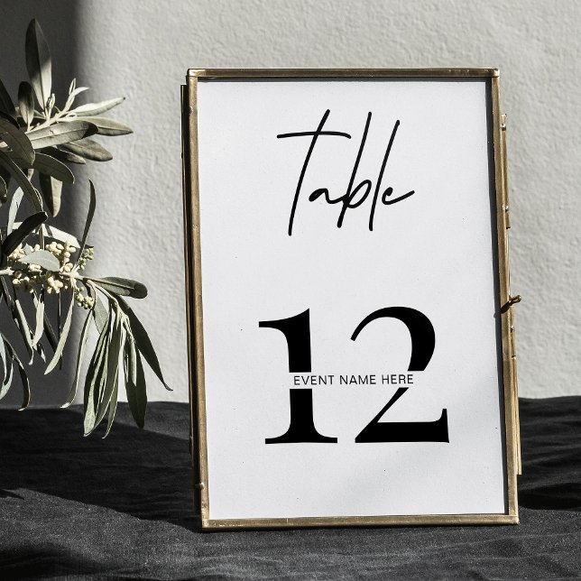 Numeração De Mesa Evento de Negócios de Janto de Gala de Número de T (Criador carregado)