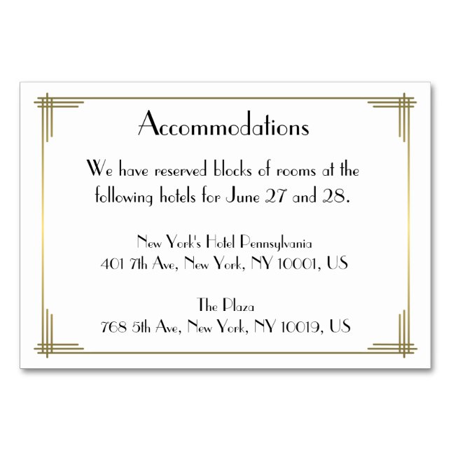 Numeração De Mesa Excelente Gatsby White Art Deco Casamento (Frente)