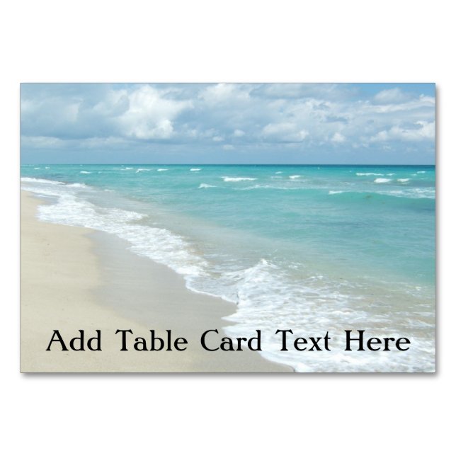 Numeração De Mesa Extreme Relaxe — Vista de Praia Oceano (Frente)