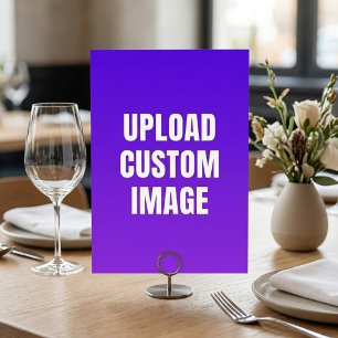 Numeração De Mesa Faça upload de 2 imagens personalizadas - Adicione
