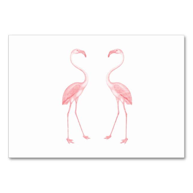 Numeração De Mesa Facing Flamingos (Verso)