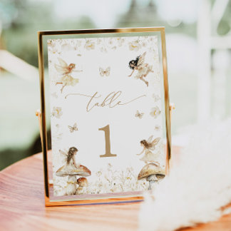 Numeração De Mesa Fairy Birthday Boho