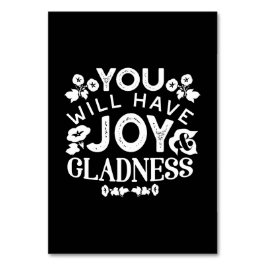 Numeração De Mesa Faith and Happiness – Joy and Gladness Quotes