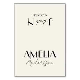 Numeração De Mesa Fancy Black Ivory Old Money Wedding Place Cards