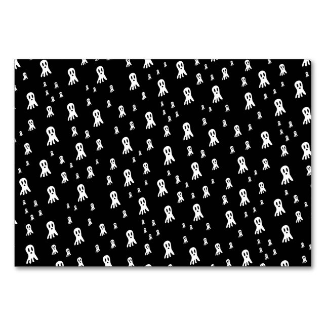 Numeração De Mesa Fantasmas do Dia das Bruxas Escuros (Frente)