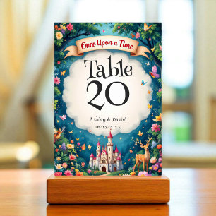 Numeração De Mesa Fantasy Magical Woodland Castle Fairytale Wedding