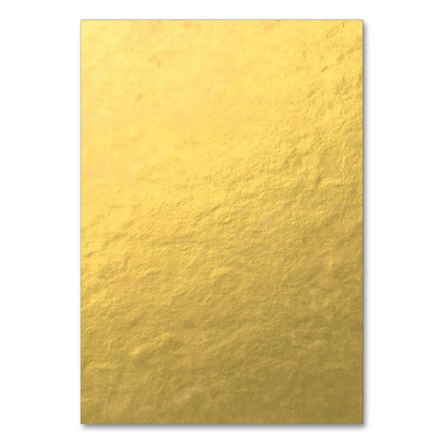 Numeração De Mesa Faux Gold Foil Effect (efeito de folha de ouro) im (Frente)