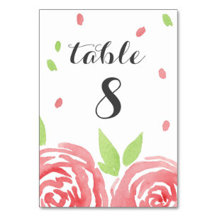 Numeração De Mesa Felicidade Floral