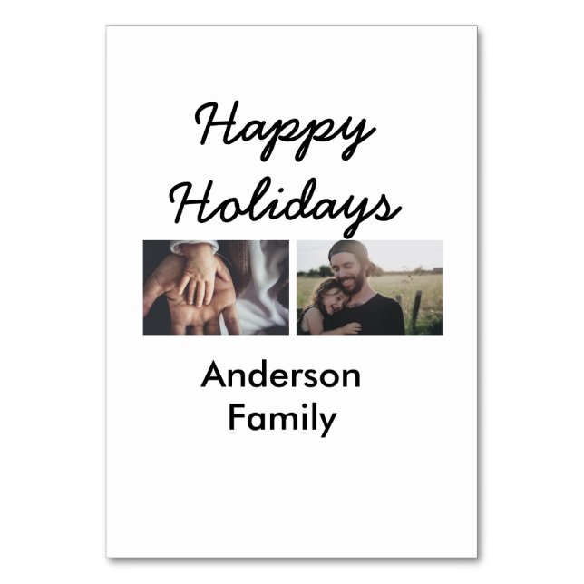 Numeração De Mesa Feliz feriado pai filho da família de fotos de Nat (Frente)