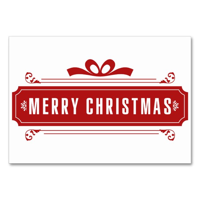 Numeração De Mesa Feliz Natal Férias (Frente)