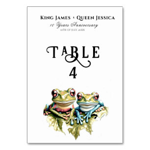 Numeração De Mesa Festa Casual do Jardim de Casal de 10 Anos de Casa