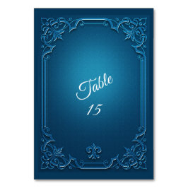 Numeração De Mesa Festa de Casamento Geométrica Turquesa Vintage