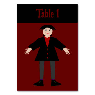 Numeração De Mesa Festa de Halloween Personalizada do Vampiro do Dia
