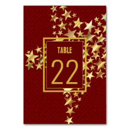 Numeração De Mesa FESTIVE STARS Abençoações de Feriado Personalizáve