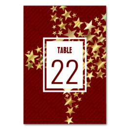 Numeração De Mesa FESTIVE STARS Abençoações de Férias Branco Persona
