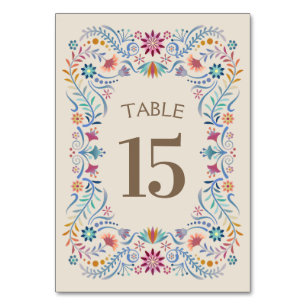 Numeração De Mesa Fiesta Boho Birthday Chá Wedding