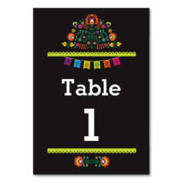 Numeração De Mesa Fiesta Mexicana Pattern Table Number Wedding