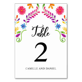 Numeração De Mesa Fiesta Mexico Theme Wedding