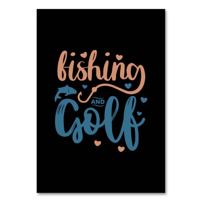 Numeração De Mesa Fishing And Golf (Frente)