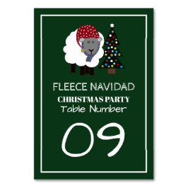 Numeração De Mesa Fleece Navidad, Estilo Espanhol Mesa de Natal Nº.