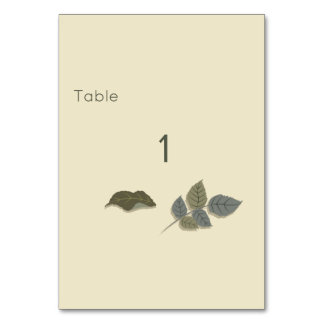 Numeração De Mesa Flor Roxo Simplificado com Folhas Verdes