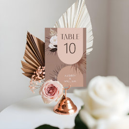 Numeração De Mesa Florais de Aquarelas Bohemian Chic Boho Arco Moder