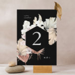 Numeração De Mesa Floral Tropical Selvagem de Grama Preta Premium<br><div class="desc">Premium Pampas Negras Grama Selva Tropical Número da Mesa #pampasgramínea #jungleWed#junglerequest #coralWeddingmenu #desertCasamento #lasvegascasamento #terracottacasamento #pampame #pampaswedingmenu #pampas #terracotta #coral #peach #naturalcasamento #driedpampas #wabisabicasamento #naturecasamento</div>