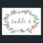 Numeração De Mesa Floral Vines Fúria Chic Elegante Verde Rosa Person<br><div class="desc">Use estes números florais de mesa dupla para seu casamento, festa de noivado, chá de panela ou outro evento. Mão desenhada por mim para você. Adicione seu próprio texto à frente ou ao verso clicando em "personalizar". Totalmente editável, adicione sua própria cor de fundo também. Clique em "editar design" para...</div>