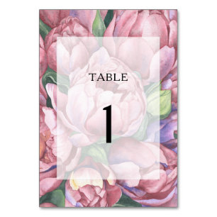 Numeração De Mesa Flores de safena - número da mesa de casamento