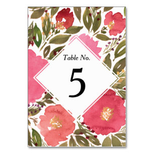 Numeração De Mesa Flores de Sangue