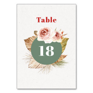Numeração De Mesa Flores do deserto boho floral número da mesa de ca